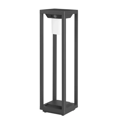 Image of Bow LED Outdoor Bollard Urban grey, Opal, Warm White 3000K, IP44