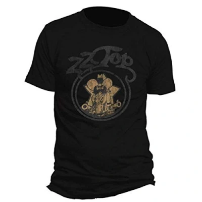 Image of ZZ Top Men&#039;s Outlaw Vintage Short Sleeve T Shirt, Black, Small