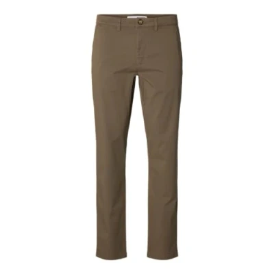 Image of SELETED HOMME Men&#039;s Slh175 slim New Miles Flex Pant Noos Chino Trousers, Morel, 34 W/32 L