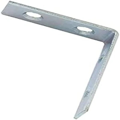Image of Merriway BH05147 (4 Pcs) Corner Brace Bracket Plates, BZP 50mm Pack of 4 Pieces