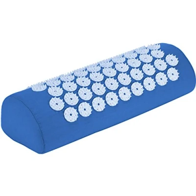 Image of Belmalia Acupressure Pillow for The Shoulders and Neck, Bolster, Massage Cushion, Relaxation TCM Blue