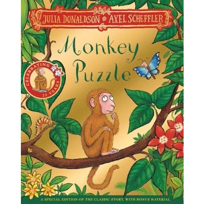 Image of Monkey Puzzle 25th Anniversary Edition: with a shiny gold foil cover and fun activities to make do!