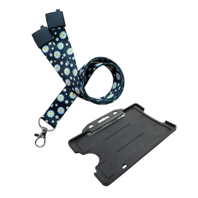Image of Disability Awareness Card with Matching Colour Lanyard and Holder, 7 Colours to Choose from (Black) Quantum Leap®