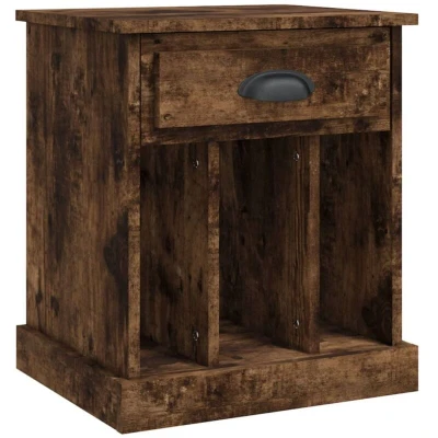 Image of vidaXL Bedside Cabinet Smoked Oak 43x36x50 cm