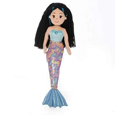 Image of AURORA Sea Sparkles 13349 Mermaid Aqua Plush, Blue, 18 inch