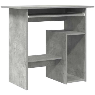 Image of vidaXL Desk Concrete Grey 80x45x74 cm Engineered Wood