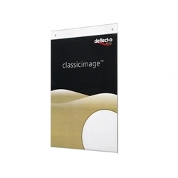 Image of Deflecto Portrait Wall Sign Holder A3 (Top loading) DE472YTCRY