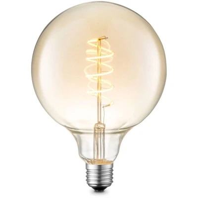 Image of Lucande LED bulb E27 G125 4W 2,700K dimmable amber