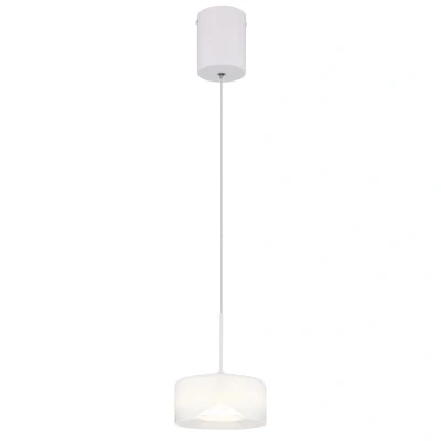 Image of Globo LED pendant light Belinda, Ø 15 cm, white, glass