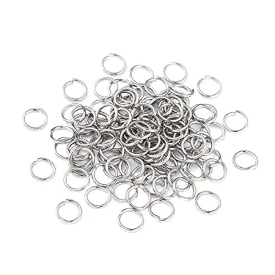 Image of Craftdady 2000Pcs Stainless Steel Open Jump Rings 6mm Round 1mm Thick Tiny Connector for Jewelry Making
