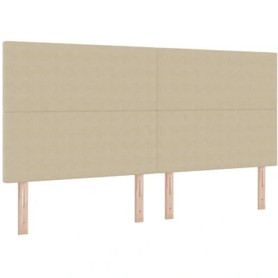 Image of vidaXL Headboard Plain Design Light Green Grey 200 cm Corduroy Fabric