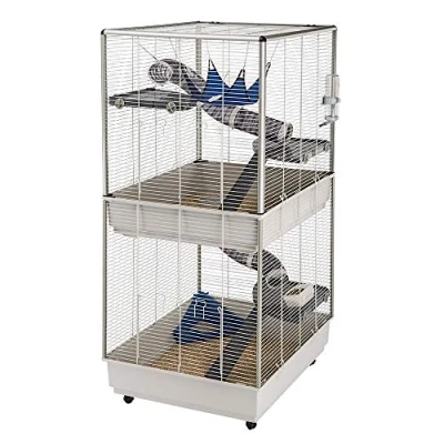 Image of Ferplast Ferret Tower Two Story Cage XXL Measures 29.5L x 31.5W 63.4H Inches