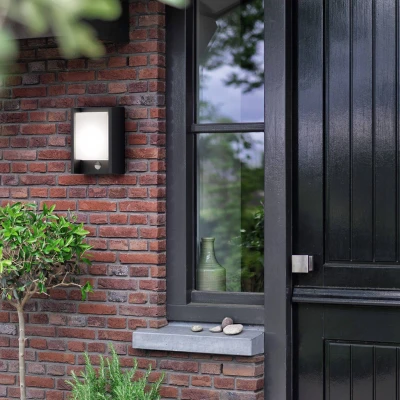 Image of Philips LED Arbor Wall Light Ultra Efficient 3.8W 2700K Anthracite HV Motion Sensor