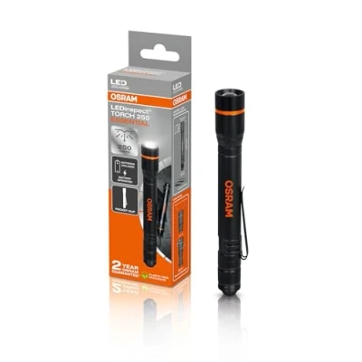 Image of OSRAM LEDinspect torch 250 ESSENTIAL, zoom function, 250lm brightness, 6500K, 3 light modes, LED inspection