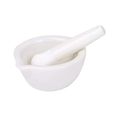 Image of SUCHUANGUANG Porcelain Mortar and Pestle Spice Herb Grinder Mixing Grinding Bowl Crusher Set