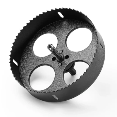 Image of HSAWBIT HSS Bi Metal 160mm Hole Saw, M42 Fast Cut Cutter 45mm Cutting Depth with SDS Plus Shank, For Stainless Mild Sheet Wood Plastic Various Materials