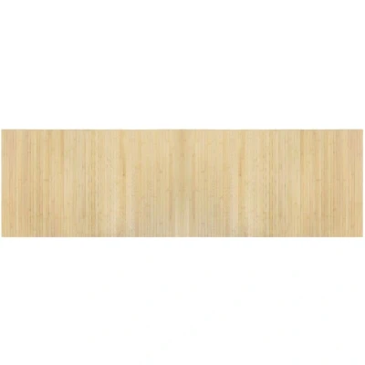 Image of vidaXL Rug Rectangular Light Nature 60x200 cm Bamboo