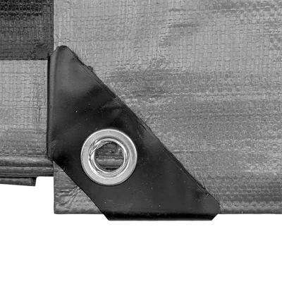 Image of Tough heavy duty waterproof tarpaulin/cover up tarp,260gsm builders sheet,garden +camping (5m x 6m)
