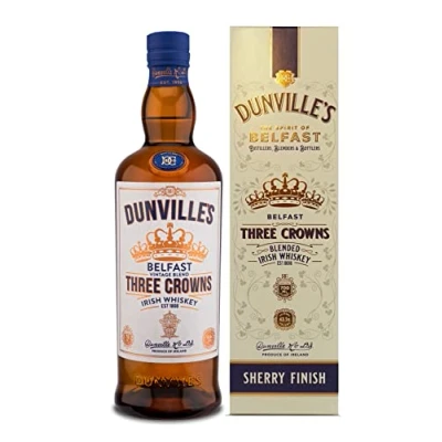Image of Dunville&#039;s Three Crowns Irish Whiskey 70cl, 43.5% ABV