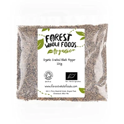 Image of Forest Whole Foods Organic Cracked Black Pepper (coarse Ground) (125g)