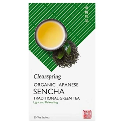 Image of CLEARSPRING WHOLEFOODS Organic Sencha Green Tea Bags Box 20x2g (Pack of 6)