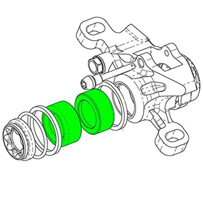 Image of Hope X2 Caliper Piston HBSP235 One Colour, Size