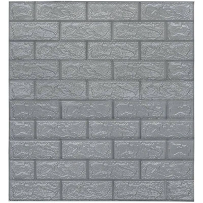 Image of vidaXL 3D Wallpaper Bricks Self adhesive 20 pcs Anthracite