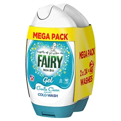 Image of Fairy Non Bio Washing Liquid Laundry Detergent Gel, 1.8l