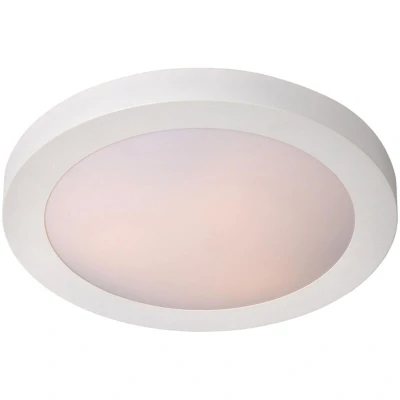 Image of Fresh Modern Flush Ceiling Light Bathroom Ø 35cm 2xE27 IP44 White
