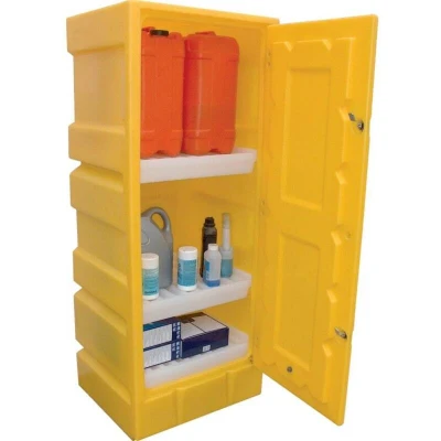 Image of Solent Spill Control Bunded Poly Storage Cabinet 70L