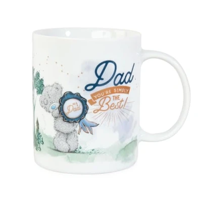 Image of ME TO YOU Tatty Teddy Father&#039;s Day &#039;Simply the Best!&#039; Mug Official Collection FGM01018, Grey, Blue, Navy Blue,white