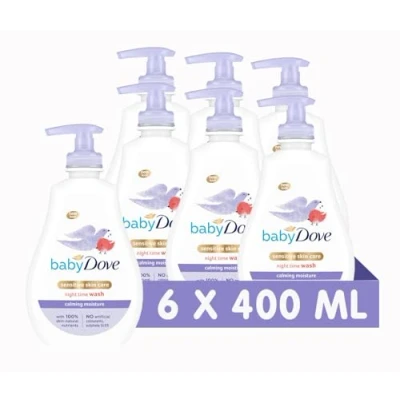 Image of Baby Dove Calming Moisture Head to Toe Wash 400 ml 6 Pack