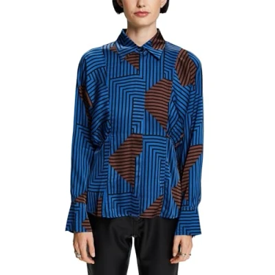Image of ESPRIT Women&#039;s 103EE1F332 Blouse, 411/BRIGHT Blue 2, L
