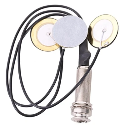 Image of Kliplinc Piezo Contact Microphone 3 Converter Pickup with End Pin Socket for Kalimba