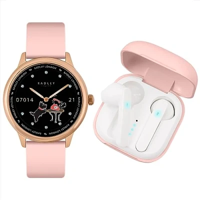 Image of Radley Smart Series 19 Cobweb Calling Watch with True Wireless Earbuds RYS19 2154 TWS