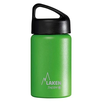 Image of Laken Classic 18/8 Stainless Steel Thermal Bottle, Vacuum Insulation with Double Wall and Wide Mouth, Green, 350 ml