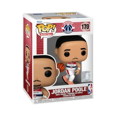 Image of Funko POP! NBA: Warriors Jordan Poole Collectable Vinyl Figure Gift Idea Official Merchandise Toys for Kids &amp; Adults Sports Fans Model Collectors and Display