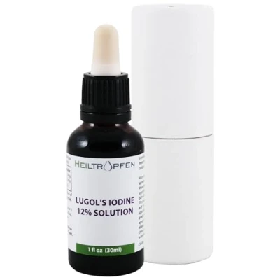 Image of Lugols Iodine Solution 12% 1 Fl. Oz. 30 ml 12 Percent and 24% Potassium Iodide Heiltropfen®