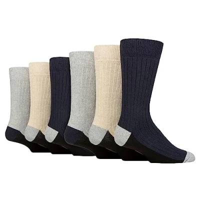 Image of Wildfeet 6 Pack Mens Boot Socks