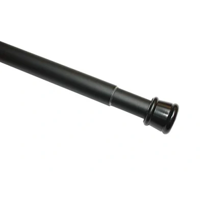 Image of Gardinia Tension, metal rod, extendable, mounting without screws or drilling, diameter 23/26 mm, length 130 220 cm, matt black, Alloy Steel