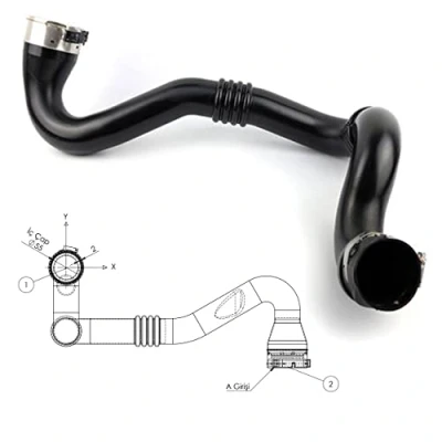 Image of AUTORCE Intercooler Turbo Hose Pipe Intended For Renault Master MK3 2.3 DCI Vauxhall Movano B MK2 CDTI Nissan Nv400 D 8200753502