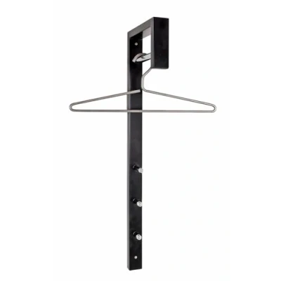 Image of HAKU Mobel Wardrobe Chrome, Black, Metal Size: W 4 cm X H 70 D 20 cm, Style: Modern