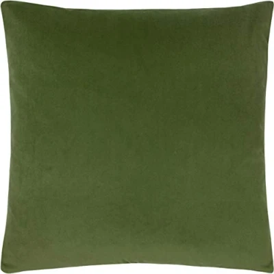Image of Paoletti Sunningdale Polyester Filled Cushion, Olive, 50 x 50cm