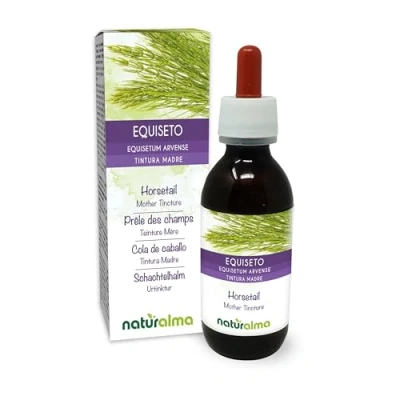Image of Horsetail (Equisetum arvense) herb Alcohol Free Mother Tincture Naturalma Liquid Extract Drops 120 ml Food Supplement Vegan