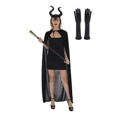 Image of Zac&#039;s Alter Ego Fancy Dress/Halloween 4 Piece Evil Witch Set