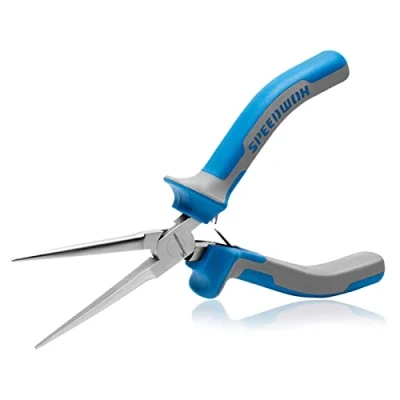 Image of SPEEDWOX 6 Inches Needle Nose Pliers Mini Extra Long Precision Nippers Thin Flat Jaws Micro Functional Wire Looping Fine