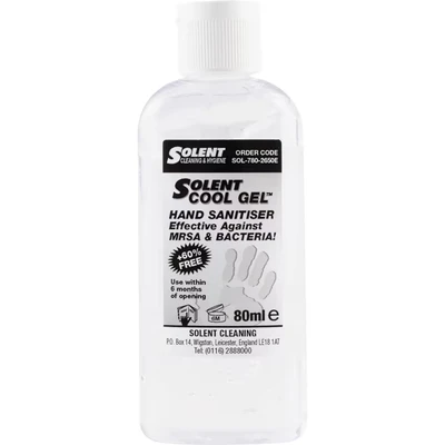 Image of Solent Cleaning Cool Gel Hand Sanitizer 8 0ml