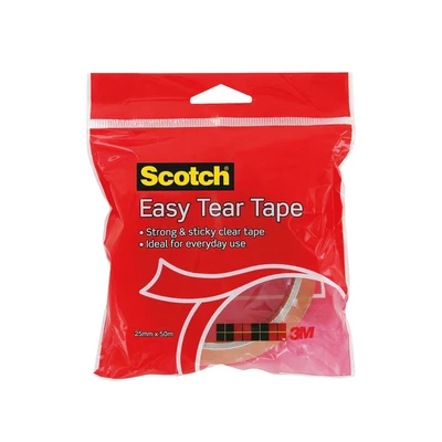 Image of Scotch Transparent Tape 508 1 Roll 25 mm x 50 m General Purpose Clear for School, Home and Office