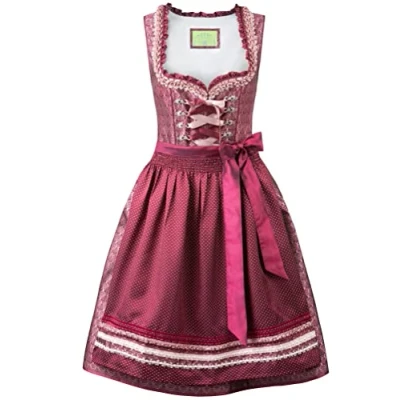 Image of Stockerpoint Women&#039;s Bella Dirndl Dress, Bordeaux, 10