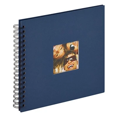 Image of walther Design Photo Album Blue 26 x 25 cm Spiral with Punched Cover, Fun SA 108 L